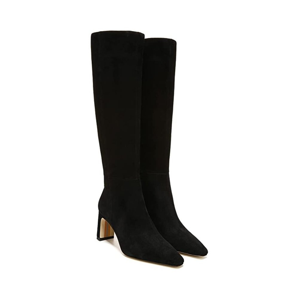 Sam Edelman Sylvia High Shaft Boots in Black Leather